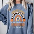 Assistant Teacher Rainbow Leopard Halloween Teacher Comfort Colors Sweatshirt Blue Jean Assistant Teacher Rainbow Leopard Halloween Teacher Comfort Colors Sweatshirt Blue Jean