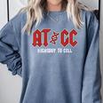 ATGC Teacher Student Biology Comfort Colors Sweatshirt Blue Jean