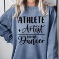 Athlete Plus Artist Equals Dancer Ballerina Teacher Student For Men Women Kids Comfort Colors Sweatshirt Blue Jean Athlete Plus Artist Equals Dancer Ballerina Teacher Student For Men Women Kids Comfort Colors Sweatshirt Blue Jean