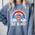 Autism Awareness For Teacher Why Fit In Doctor Cat Hat Cool Comfort Colors Sweatshirt Blue Jean Autism Awareness For Teacher Why Fit In Doctor Cat Hat Cool Comfort Colors Sweatshirt Blue Jean