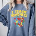 Autism Teacher Shirt I Teach Kindness Apple Puzzle Awareness Comfort Colors Sweatshirt Blue Jean Autism Teacher Shirt I Teach Kindness Apple Puzzle Awareness Comfort Colors Sweatshirt Blue Jean
