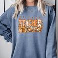 Autumn Pumpkin Thanksgiving Coffee Floral Teacher Fall Comfort Colors Sweatshirt Blue Jean Autumn Pumpkin Thanksgiving Coffee Floral Teacher Fall Comfort Colors Sweatshirt Blue Jean