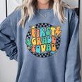 Back To School Groovy Teacher 1st First Grade Crew Squad Comfort Colors Sweatshirt Blue Jean Back To School Groovy Teacher 1st First Grade Crew Squad Comfort Colors Sweatshirt Blue Jean
