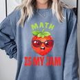Back To School Math Is My Jam Math Teacher Comfort Colors Sweatshirt Blue Jean Back To School Math Is My Jam Math Teacher Comfort Colors Sweatshirt Blue Jean