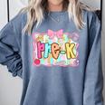 Back To School Pre-K Preppy Teacher Girl Comfort Colors Sweatshirt Blue Jean Back To School Pre-K Preppy Teacher Girl Comfort Colors Sweatshirt Blue Jean