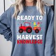 Back To School Teacher Farming Tractor Farmer Kids 100th Day Comfort Colors Sweatshirt Blue Jean Back To School Teacher Farming Tractor Farmer Kids 100th Day Comfort Colors Sweatshirt Blue Jean