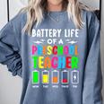 Battery Life Of a Preschool School Teacher School Week Comfort Colors Sweatshirt Blue Jean Battery Life Of a Preschool School Teacher School Week Comfort Colors Sweatshirt Blue Jean