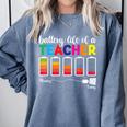 Battery Life Of a Teacher Shirt Thanksgiving Teacher Comfort Colors Sweatshirt Blue Jean Battery Life Of a Teacher Shirt Thanksgiving Teacher Comfort Colors Sweatshirt Blue Jean