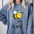 Bee Kind Bumble Bee Anti Bullying Teacher Kindness Matters Comfort Colors Sweatshirt Blue Jean Bee Kind Bumble Bee Anti Bullying Teacher Kindness Matters Comfort Colors Sweatshirt Blue Jean