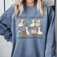 Behavior Analyst Silly Goose RBT ABA Therapy Sped Teacher Comfort Colors Sweatshirt Blue Jean