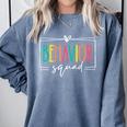Behavior Squad School Counselor SPED Teacher Kids Women Men Comfort Colors Sweatshirt Blue Jean