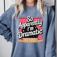 Best Theatre Art For Men Women Musical Drama Teacher Theater Comfort Colors Sweatshirt Blue Jean