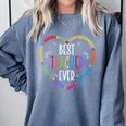 Best Teacher Ever Teacher Motivational Appreciation Comfort Colors Sweatshirt Blue Jean Best Teacher Ever Teacher Motivational Appreciation Comfort Colors Sweatshirt Blue Jean