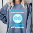Biology Facts Science Teacher Student Biologist Comfort Colors Sweatshirt Blue Jean