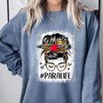 Bleached Teacher Para Life Paraprofessional Cute Messy Bun For Men Women Girls Kids Comfort Colors Sweatshirt Blue Jean Bleached Teacher Para Life Paraprofessional Cute Messy Bun For Men Women Girls Kids Comfort Colors Sweatshirt Blue Jean