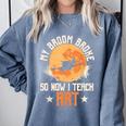 My Broom Broke So Now I Teach Art Teacher Halloween Costume For Men Women Comfort Colors Sweatshirt Blue Jean My Broom Broke So Now I Teach Art Teacher Halloween Costume For Men Women Comfort Colors Sweatshirt Blue Jean
