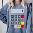 Calculator Math Teacher Halloween Costumes Women Men Adults Comfort Colors Sweatshirt Blue Jean Calculator Math Teacher Halloween Costumes Women Men Adults Comfort Colors Sweatshirt Blue Jean