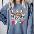 All Is Calm Just Kidding This Is Pre-K Christmas Teacher Comfort Colors Sweatshirt Blue Jean All Is Calm Just Kidding This Is Pre-K Christmas Teacher Comfort Colors Sweatshirt Blue Jean