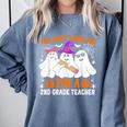 You Can't Scare Me I'm A 2nd Grade Teacher Halloween Comfort Colors Sweatshirt Blue Jean