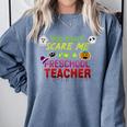 You Can't Scare Me I'm A Preschool Teacher Halloween Comfort Colors Sweatshirt Blue Jean You Can't Scare Me I'm A Preschool Teacher Halloween Comfort Colors Sweatshirt Blue Jean