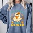 You Can't Scare Me I Teach 4th Grade Halloween Teacher Ghost Comfort Colors Sweatshirt Blue Jean