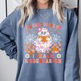 You Cant Scare Me I Teach Kindergarten Teacher Halloween Comfort Colors Sweatshirt Blue Jean