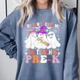 You Can't Scare Me I Teach Pre-k Halloween Teacher Comfort Colors Sweatshirt Blue Jean You Can't Scare Me I Teach Pre-k Halloween Teacher Comfort Colors Sweatshirt Blue Jean