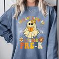 You Can't Scare Me I Teach Pre-K Halloween Teacher Ghost Comfort Colors Sweatshirt Blue Jean You Can't Scare Me I Teach Pre-K Halloween Teacher Ghost Comfort Colors Sweatshirt Blue Jean