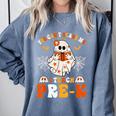 You Cant Scare Me I Teach Pre-K Teacher Halloween Comfort Colors Sweatshirt Blue Jean