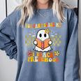 You Can't Scare Me I Teach Preschool Ghost Halloween Teacher Comfort Colors Sweatshirt Blue Jean You Can't Scare Me I Teach Preschool Ghost Halloween Teacher Comfort Colors Sweatshirt Blue Jean