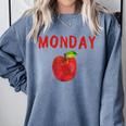 Caterpillar Friday Fruit Kindergarten Teacher Men Women Kids Comfort Colors Sweatshirt Blue Jean Caterpillar Friday Fruit Kindergarten Teacher Men Women Kids Comfort Colors Sweatshirt Blue Jean