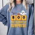Chemistry Boo The Element Of Surprise Science Teacher Comfort Colors Sweatshirt Blue Jean Chemistry Boo The Element Of Surprise Science Teacher Comfort Colors Sweatshirt Blue Jean