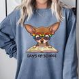 Chihuahua 100 Days Of School Rainbow Glasses Teacher Comfort Colors Sweatshirt Blue Jean Chihuahua 100 Days Of School Rainbow Glasses Teacher Comfort Colors Sweatshirt Blue Jean