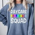 Childcare Daycare Squad Daycare Teacher Men Women Comfort Colors Sweatshirt Blue Jean