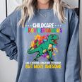 Childcare Providersaurus Daycare Teachers Comfort Colors Sweatshirt Blue Jean Childcare Providersaurus Daycare Teachers Comfort Colors Sweatshirt Blue Jean