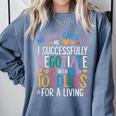 Childcare Teacher Negotiate With Toddlers Daycare Provider Comfort Colors Sweatshirt Blue Jean