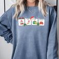 Christmas Santa Special Education SPED Teacher Xmas PJ Comfort Colors Sweatshirt Blue Jean