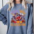 Way To Classroom Halloween Witch Three Cute Sloths Teacher Comfort Colors Sweatshirt Blue Jean Way To Classroom Halloween Witch Three Cute Sloths Teacher Comfort Colors Sweatshirt Blue Jean