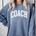 Coach Trainer Instructor Teacher Comfort Colors Sweatshirt Blue Jean