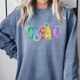 Colorful Steam Letters For Steam Program Teacher And Student Comfort Colors Sweatshirt Blue Jean Colorful Steam Letters For Steam Program Teacher And Student Comfort Colors Sweatshirt Blue Jean