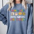 Communication Looks Different Tee Shirt Kids -Adults Teacher Animal Print Small Short Sleeve Classic Fit Crew Neck Polyester 100 Comfort Colors Sweatshirt Blue Jean Communication Looks Different Tee Shirt Kids -Adults Teacher Animal Print Small Short Sleeve Classic Fit Crew Neck Polyester 100 Comfort Colors Sweatshirt Blue Jean