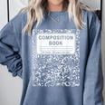 Composition Book Notebook Teachers Matching Group Halloween Comfort Colors Sweatshirt Blue Jean Composition Book Notebook Teachers Matching Group Halloween Comfort Colors Sweatshirt Blue Jean