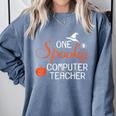Computer Teacher Halloween Spooky Men Women Kids Comfort Colors Sweatshirt Blue Jean Computer Teacher Halloween Spooky Men Women Kids Comfort Colors Sweatshirt Blue Jean
