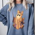 Coquette Music Note Patchwork Ghost Music Teacher Halloween Comfort Colors Sweatshirt Blue Jean Coquette Music Note Patchwork Ghost Music Teacher Halloween Comfort Colors Sweatshirt Blue Jean