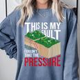 Couldn't Take The Pressure Geology Earth Science Teacher Comfort Colors Sweatshirt Blue Jean
