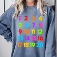 Counting 1-10 Learn To Count Number School Kids Teacher Comfort Colors Sweatshirt Blue Jean Counting 1-10 Learn To Count Number School Kids Teacher Comfort Colors Sweatshirt Blue Jean