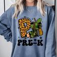 Cute Camo Pre K Back To School Teacher Kid Preschool Comfort Colors Sweatshirt Blue Jean Cute Camo Pre K Back To School Teacher Kid Preschool Comfort Colors Sweatshirt Blue Jean