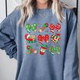 Cute Coquette Pencil Bow Christmas School Teacher Student Comfort Colors Sweatshirt Blue Jean Cute Coquette Pencil Bow Christmas School Teacher Student Comfort Colors Sweatshirt Blue Jean