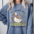 Cute Goose It's A Beautiful Day To Teach 1st Grade Teacher Comfort Colors Sweatshirt Blue Jean Cute Goose It's A Beautiful Day To Teach 1st Grade Teacher Comfort Colors Sweatshirt Blue Jean