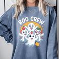 Cute Group Matching Teachers Halloween Comfort Colors Sweatshirt Blue Jean